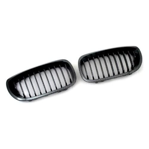 Carbon Fiber Style Sport Front Grille Replacement For BMW E46 3 Series Coupe (Facelifted)