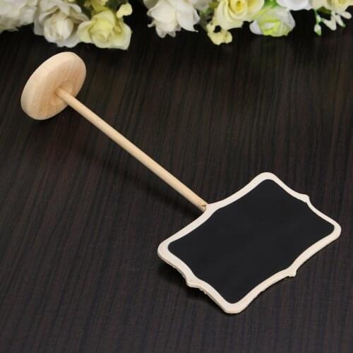 Wedding Party Decoration Mini Chalkboard With Stand Seats Rectangle Love Style Seat Wooden Number Sign 8.8*5.5CM 18cm High