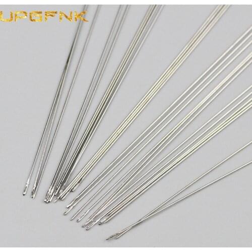 UPGFNK 30PCS Stainless Steel Beading Needles For beads Jewelry Making Threading String Cord Tool Pins Household Sewing DIY