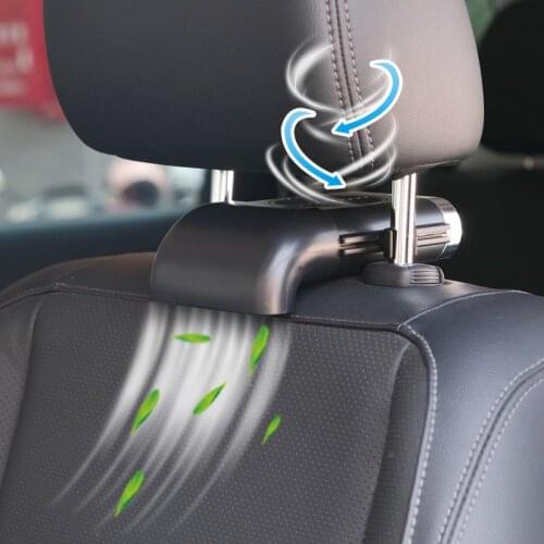 USB Car Fan Car Seat Back Fan 3-Speed Silent Gale Cooling Mini Car Seat Fan For Cars 5V Car Accessories Black White
