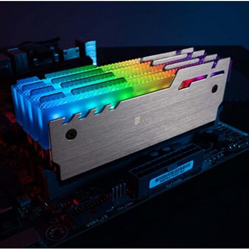 JONSBO NC-3 2pcs RAM Heatsink Radiator Cooler 5V 3Pin ARGB Light Control Desktop Memory Cooling Heat Dissipation Pad Cooler Vest