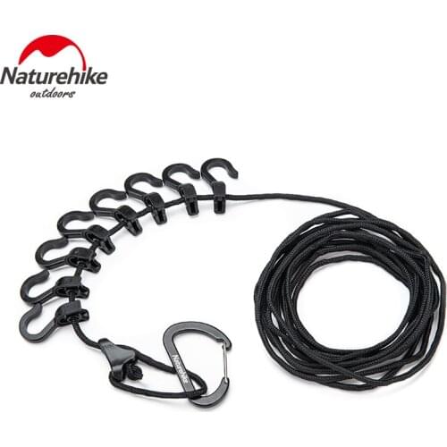 Naturehike Outdoor Hanging Rope Camping Accessories 4.3m Multi-purpose Clothesline Adjustable Anti-slip Canopy Hanging Rope