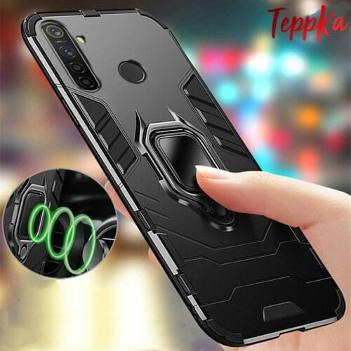 For Oppo Realme X50 Pro X2 Pro Realme 5 5i 6i 6s Xt Magnetic Car Phone Holder Cover Tpu+pc Bumper Case