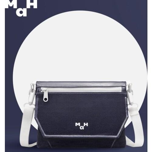 MAH Japanese Tooling Style Messenger Bag Women Summer Lightweight Fashion Shoulder Bag Men Personality Folding Crossbody Bag