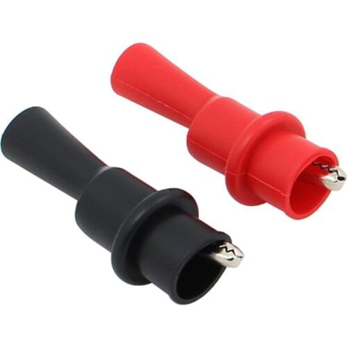 1Pair (2PCS) Crocodile Alligator Clips 10A for Fluke Multimeter Tester Probe Leads
