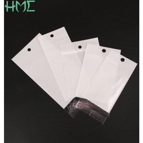 100pcs Three layers Contain Holes Small Baggies Gift Candies Packing Bags Transparent Clear Self-Adhesive Plastic Storage Bag