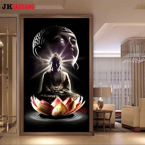5D DIY Diamond Painting Buddha statue Home Decor Embroidery Mosaic Picture Handcraft Kit Large Size j3107
