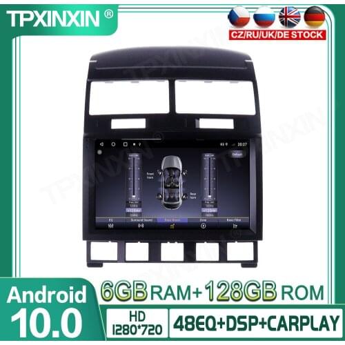 6+128G Android 10 For Volkswagen Touareg GP 2002+ Car Multimedia Player GPS Navigation Headunit Radio Audio Stereo Tape Recorder