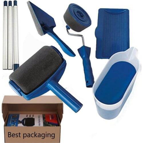 8pc/set Multifunctional Paint Roller Brush DIY Painting Brush Tool Household Use Wall Decorative Paint Roller Easy to Operate