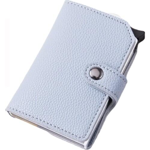 Bycobecy Anti-theft Bank Credit Card Holder Women Creditcard Slim Rfid Passes Metal Wallet Business Secure id Card Protection