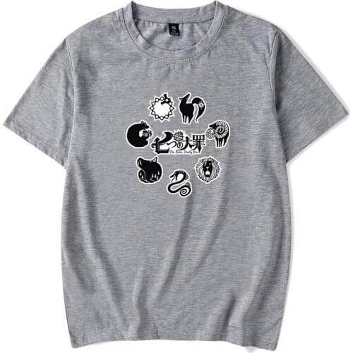 The Seven Deadly Sins anime boys and girls fashion T-shirt men and women short sleeve spring and summer kids top