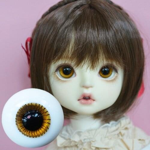 BJD eyeballs are suitable for 1/3 1/4 1/6 size human air honey brown glass eyeballs doll accessories