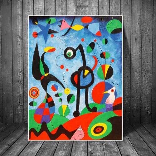 The Garden 1925 By Joan Miro Famous Artwork Reproductions Abstract Canvas Paintings of Joan Miro Wall Pictures Home Wall Decor