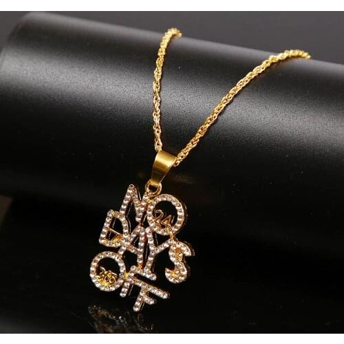 Creative Fashion Time Letter Necklaces & Pendants Women Men Hip Hop Jewelry 2020 Trendy Long Chain Gold Silver Color Necklace