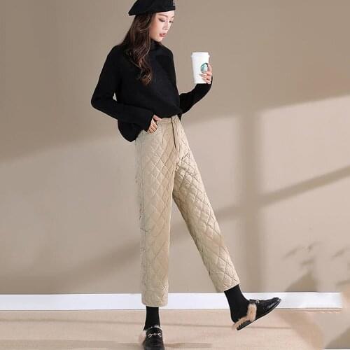 LSHITT Women's Plaid Trousers