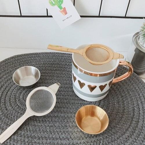 Reusable Stainless Steel Tea Strainer Mesh Tea Infuser Strainer Loose Tea Leaf Spice Filter Tea Strainer For Teapot