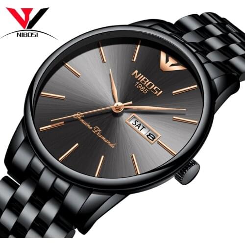 Erkek Kol Saati Ucuz NIBOSI Mens Wrist Watches Luxury Design Quartz Watch Men Herrenuhren Top-marke Luxus Montre Homme Relogio