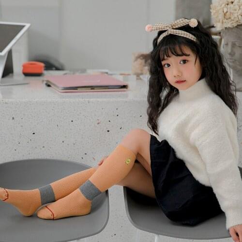 1 Pair Unisex Lovely Cute Combed Cotton Duck Kids Baby Socks Knee Girl Boy Baby Toddler Socks animal infant Soft Cotton socks