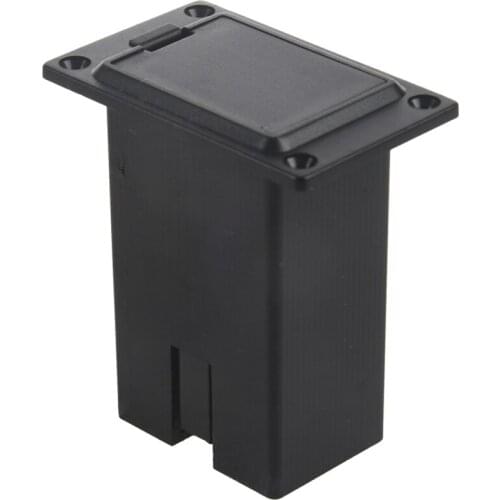 New 6pcs Black 9v Battery Holder/case/box Compartment Cover Case Guitar&bass Pickup