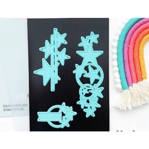 ZY 2021 New Arrival Presell star Metal Cutting Dies for DIY Scrapbooking/photo album Decorative Embossing DIY Paper Cards