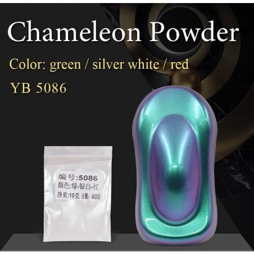 YB86 Chameleon Pigments Acrylic Paint Powder Coating Dye for Cars Arts Crafts Nails Decoration