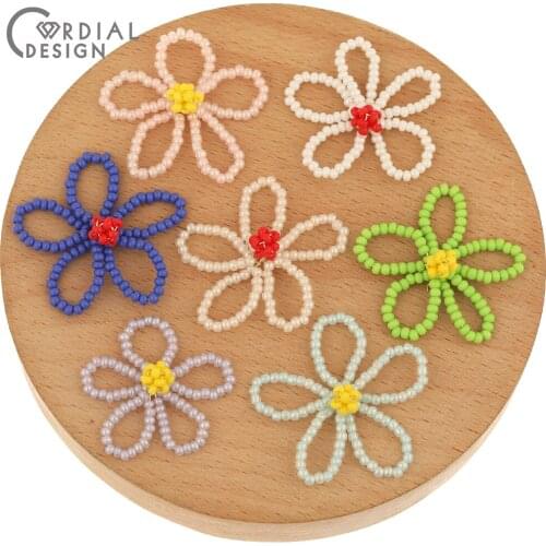 Cordial Design 50Pcs 30*30MM Charms/Jewelry Accessories/Hand Made/Seed Bead/DIY Decoration/Jewelry Findings & Components