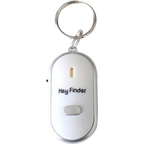 Smart Key Finder Anti-lost Whistle Sensors Keychain Tracker LED With Whistle Claps Locator