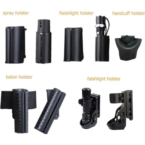 Tactical 360 Degrees Rotatable Quick Release Cover Bag Holster for Flashlights Expandable Baton Spray Bottle Handcuff Bag