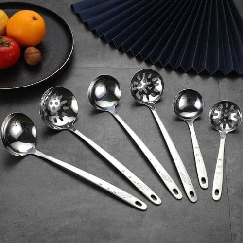 Creativity Stainless Steel Kitchenware Soup Shell Colander Household Hot Pot Soup Spoon Colander Can be Hanging Kitchen Utensils