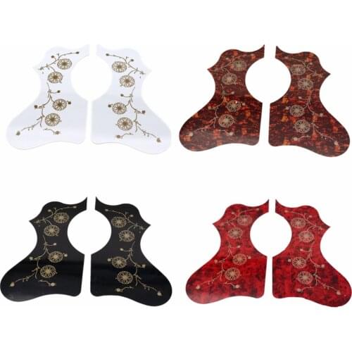 Left and Right Hand EJ200 Folk Acoustic Guitar Protection Pickguard Anti-scratch Plate With Gold Flower 4 coloers
