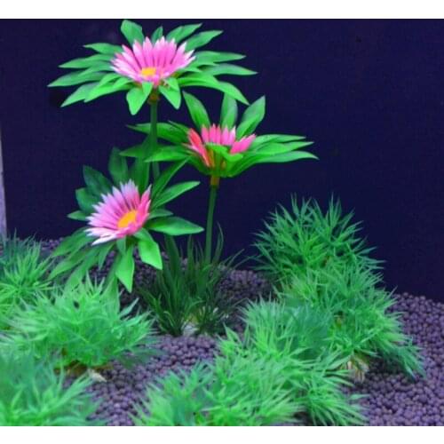 1PCS Artificial Plastic Water Plant Grass Aquarium Decorations Plants Fish Tank Grass Flower Ornament Decor Aquatic Accessories