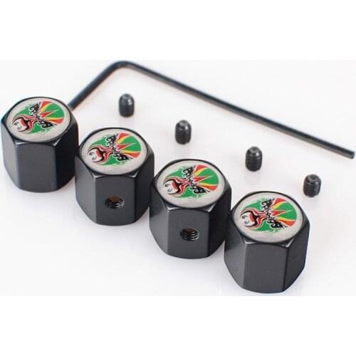 Opera Make-ups Styling Anti-theft Wheel Tire Valve Caps Tyres Valve Stem Cover Automobiles Trucks Automotors Air Dust Proof Caps