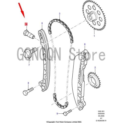 CAR Timing Chain Top Timing Chain For dMo nd eoF ies taB ant amI kon Engine Timing Chain Engine Oil Pump Chain Timing Baffle