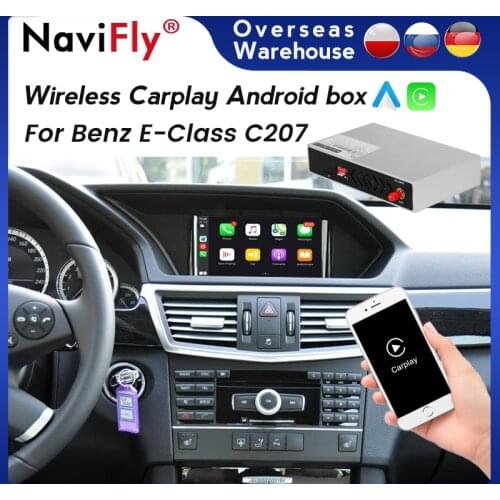 Navifly Car Multimedia Wireless Apple CarPlay Android Auto for Mercedes Benz E Class W207 C207 A207 support Mirror Link Map
