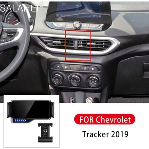 Car Mount For Mobile Phone Holder Car Air Vent Clip Stand Cell phone GPS Support For iPhone 11 XS X For Chevrolet Tracker 2019