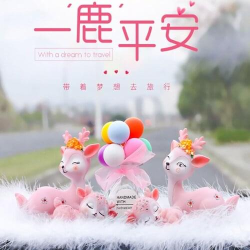 Car Dashboard Toys Car Accessory Interior Automobile Decoration For Home Cartoon Puppy deer Dolls Car Ornaments Gifts