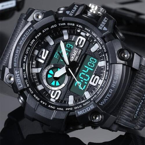 New SKMEI Relogio Masculino Clock Mens Sports Watches Fashion Quartz Digital Watch Male Waterproof Outdoor Military Wristwatches