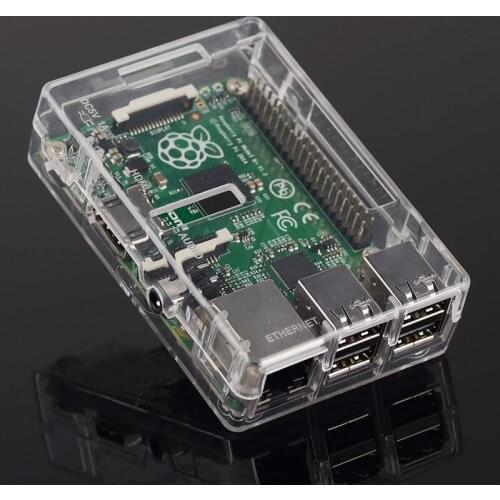 Case D3: Raspberry PI 3 model B Transparent Case Cover Shell Enclosure Box for Raspberry PI 2 Model B and Model B
