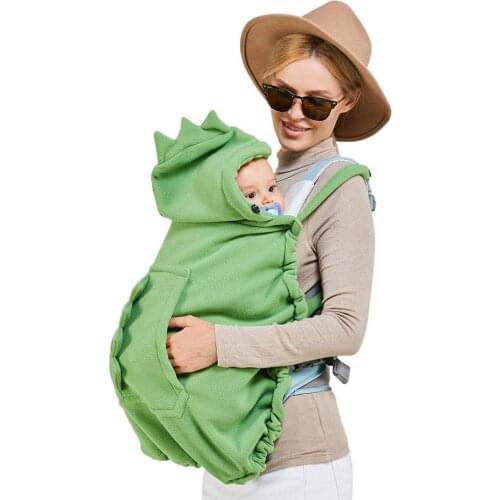 Baby Carrier Cover Hooded Stretchy Cloak Multifunctional Baby Cartoon Cloak Windproof Newborn Thicken Warm Stroller Cover