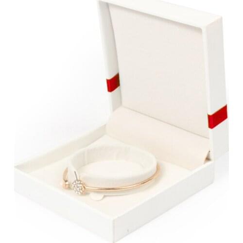 Elegant Bow-Knot Decorated High-quality Paper Made Bracelet Jewelry Boxes Ring Pendant Long Chain Gift Packing Box For Female