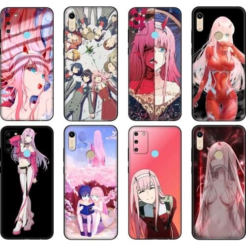 Black tpu Case For Honor 8a Prime 8s 9 10X Lite 9A 9C 9X Premium Pro 9S Case Cover Zero Two Darling in the FranXX Anime