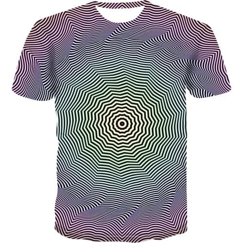 3d Dynamic Picture Men 'S Sports Effect Printed T -Shirt Men 'S Summer T -Shirt Breathable Top T -Shirt Vertigo T -Shirt Lovers