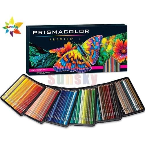 Original Prismacolor Premier 72 150 color art drawing pencil oil pencil 4.0MM soft core 150 Pack Tin Sanford Prismacolor pencil