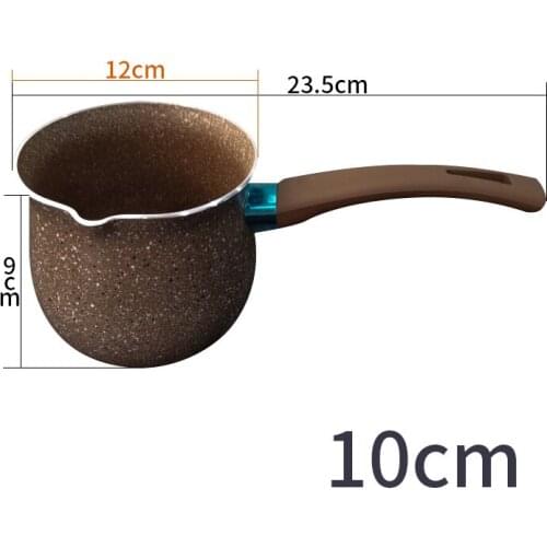 Single Handle Anti-scalding Coffee Pot Non-stick Pan Mini Milk Pot Ceramic Coffee Pot Non-stick Coating Milk Pan WXV Sal