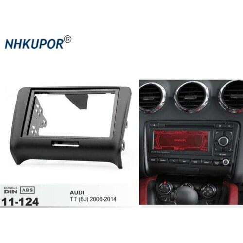 11-124 Top Quality Installation Surround Fascia Trim CD dash kit For AUDI TT (8J) 2006-201 Dash CD Trim Installation Frame Kit