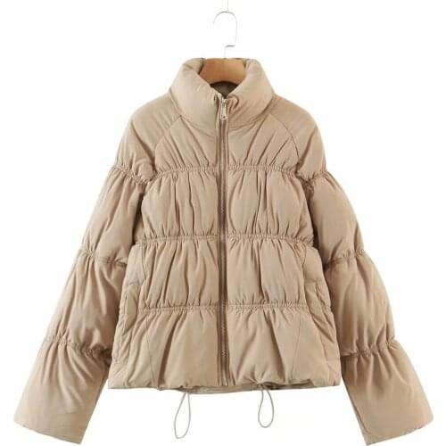 2021 Autumn Winter New Products European And American Style Street Fashion Urban Casual Elastic Cotton Jacket Women