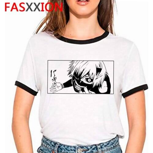 Hot Japanese Anime Tokyo Ghoul T Shirt Men Kawaii Cartoon Kaneki Ken Graphic Tees Fashion Unisex Tshirt Summer Tops T-shirt Male