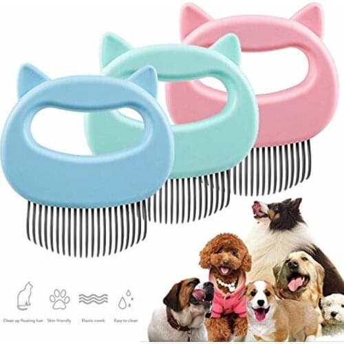 Pet Massage Brush Portable Cats Comb Grooming Remove Loose Shedding Hairs Pet Products Cats Supplies Cleaning Combs Dropship