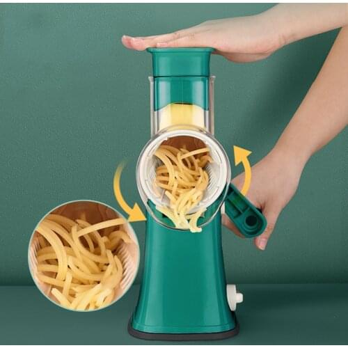 Multifunction Veggie Chopper Kitchen Tools Manual Drum Grater Food Shredder Potato Fruit Slicer Vegetable Cutter Meat Grinder