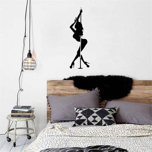Fashion Dance Wall Stickers Love Romance Passion Kiss Wall Decals Vinyl For Bedroom Dance Room Decal Home Decor DW8536